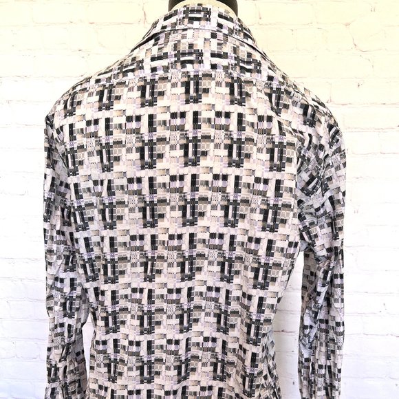 Theory - Blouse - Womens - Pixel Print - Size Small - Picture 6 of 8